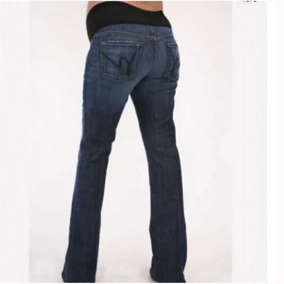 CITIZENS OF HUMANITY BELLY PANEL FLARE MATERNITY JEANS SIZE 29 - Picture 7 of 13